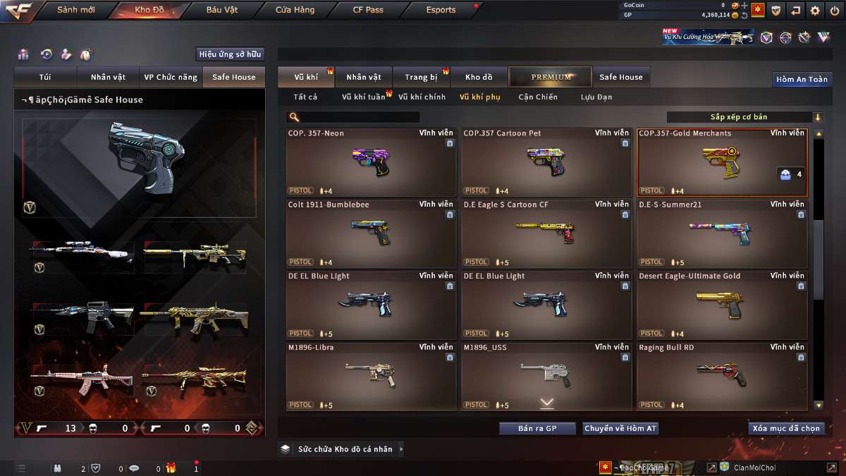 shop acc cf uy tin gia re